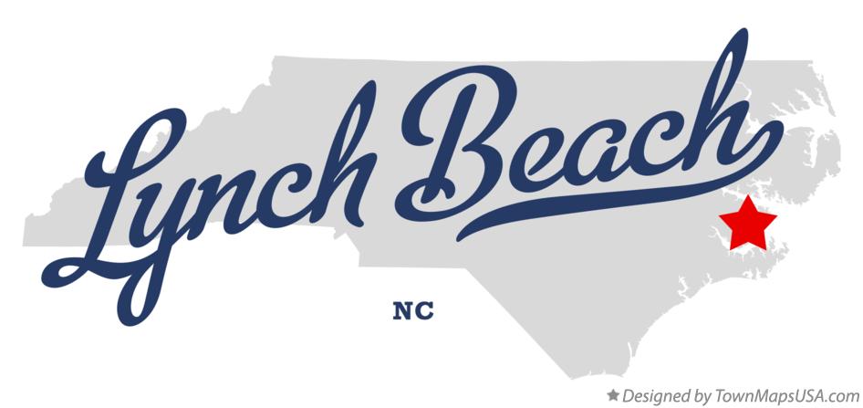 Map of Lynch Beach North Carolina NC