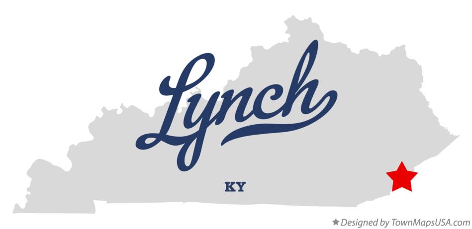 Map of Lynch Kentucky KY