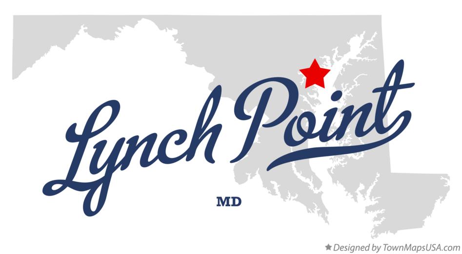 Map of Lynch Point Maryland MD