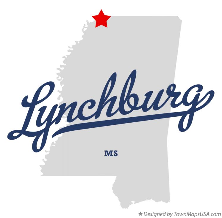 Map of Lynchburg Mississippi MS