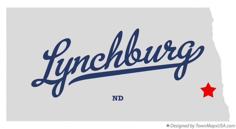 Map of Lynchburg North Dakota ND