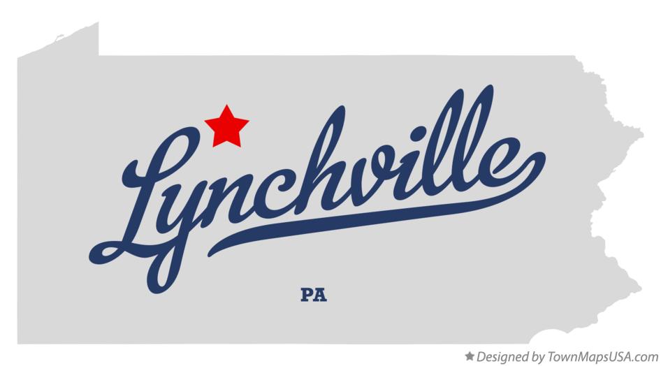 Map of Lynchville Pennsylvania PA