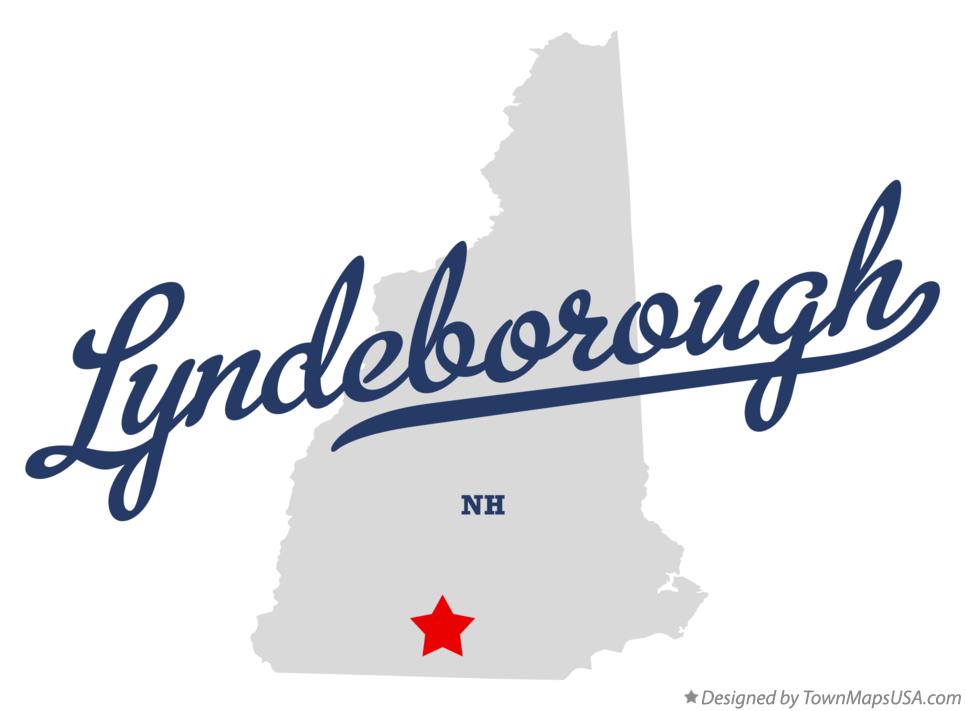 Map of Lyndeborough New Hampshire NH