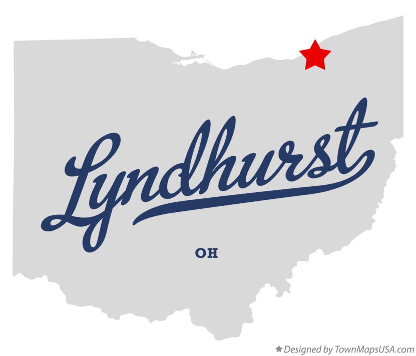 Map of Lyndhurst Ohio OH