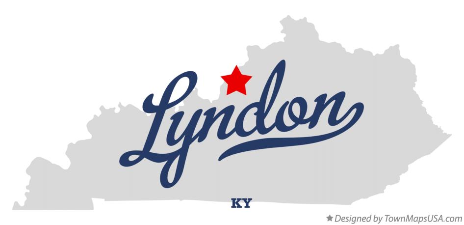 Map of Lyndon Kentucky KY