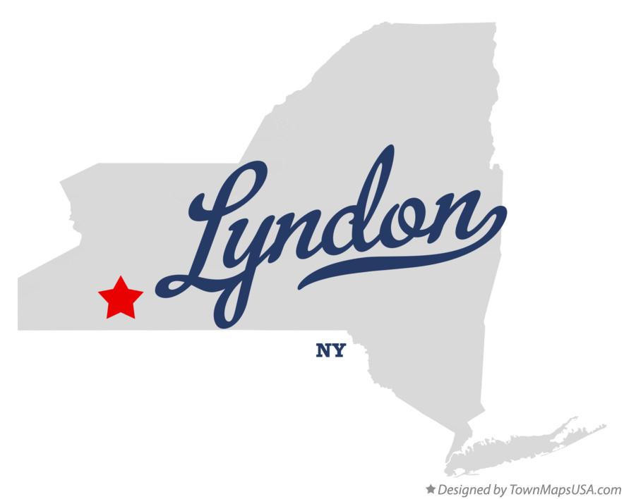 Map of Lyndon New York NY