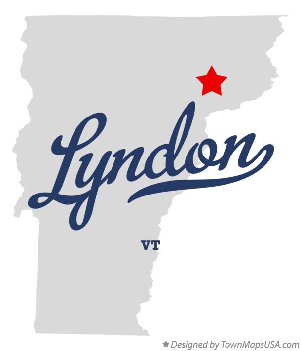 Map of Lyndon Vermont VT