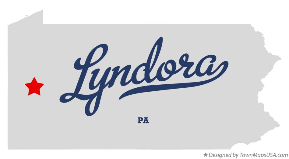 Map of Lyndora Pennsylvania PA