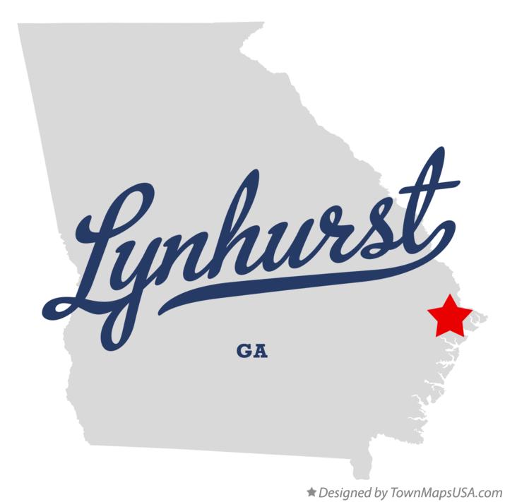 Map of Lynhurst Georgia GA
