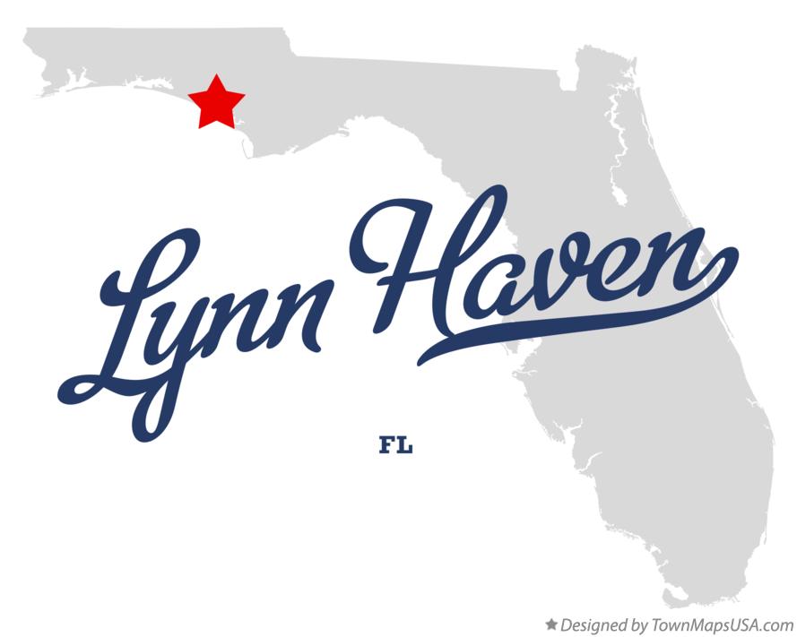 Map of Lynn Haven Florida FL