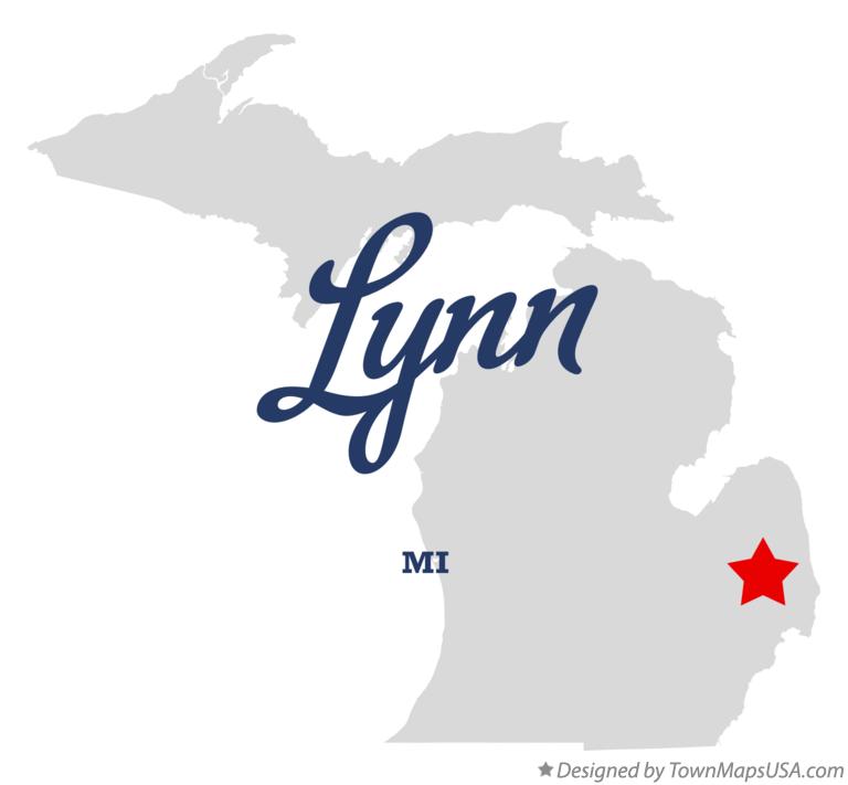 Map of Lynn Michigan MI
