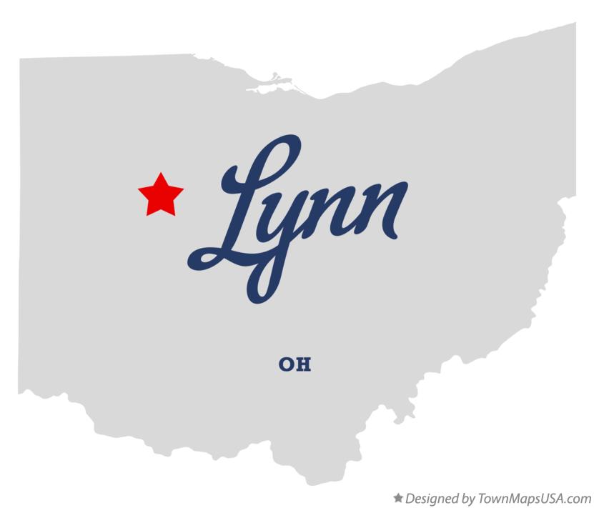 Map of Lynn Ohio OH
