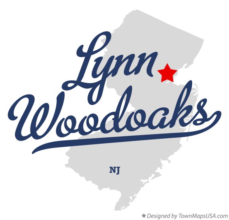 Map of Lynn Woodoaks New Jersey NJ
