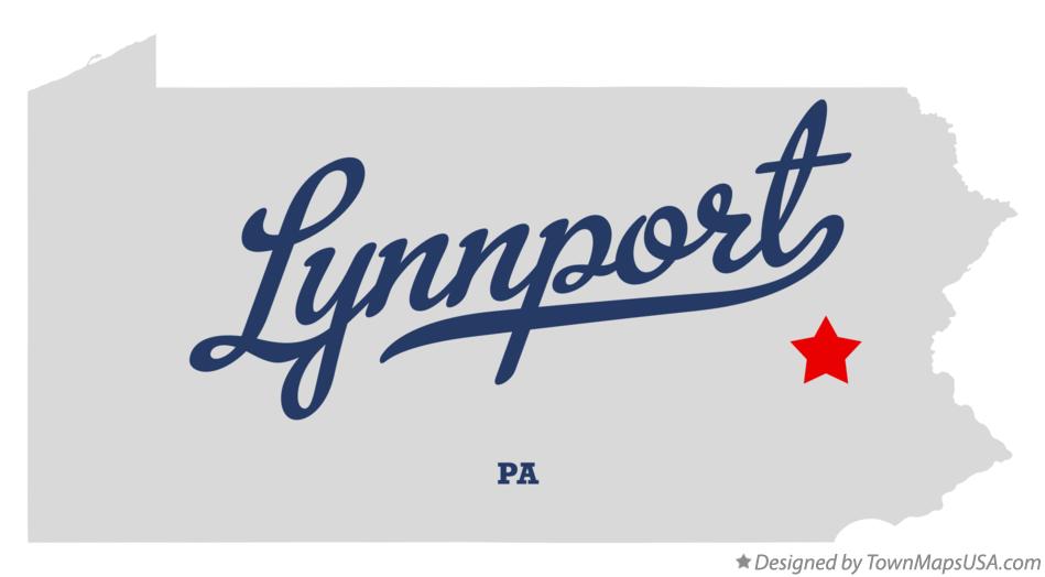 Map of Lynnport Pennsylvania PA