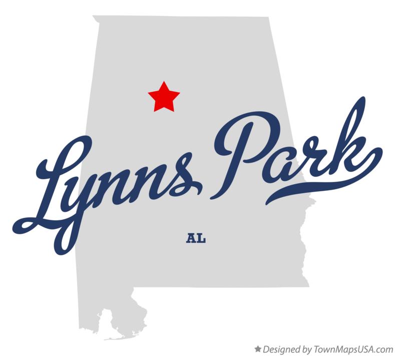 Map of Lynns Park Alabama AL