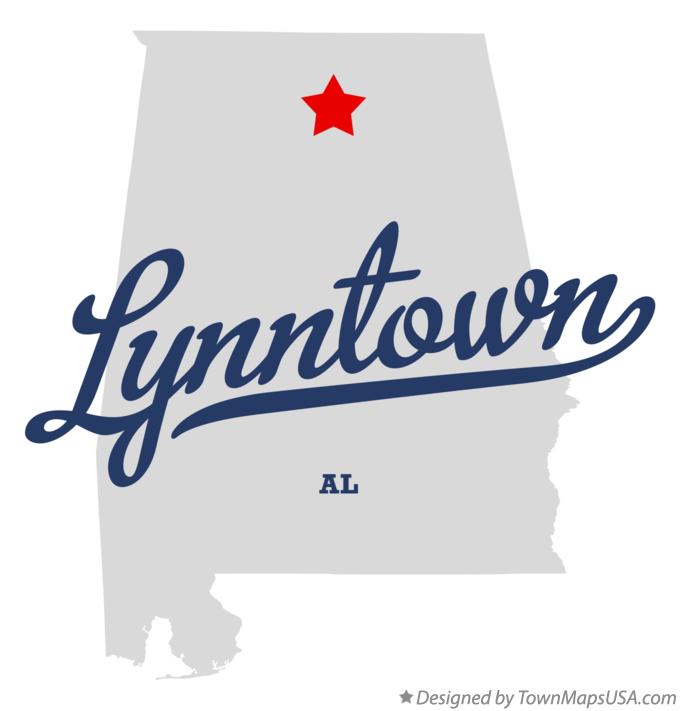 Map of Lynntown Alabama AL