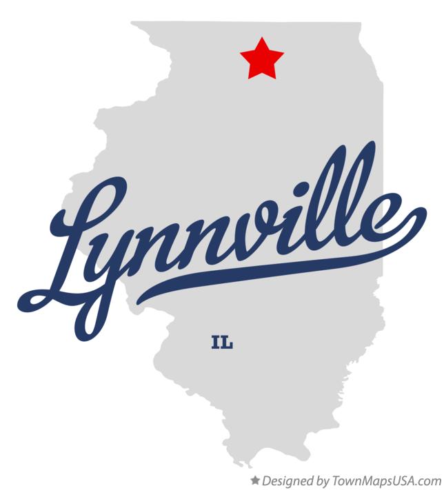 Map of Lynnville Illinois IL