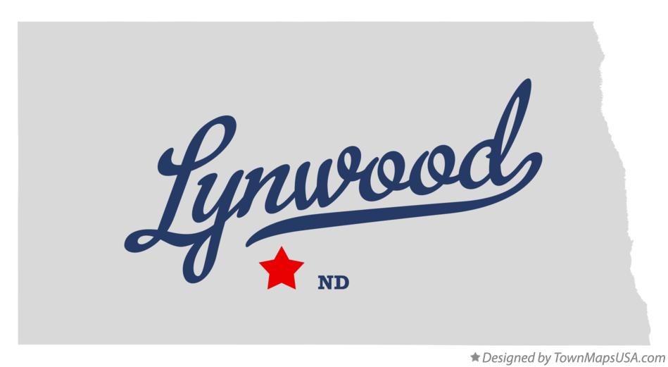 Map of Lynwood North Dakota ND