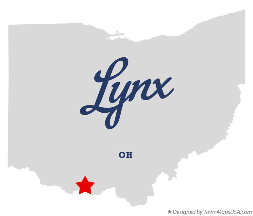 Map of Lynx Ohio OH