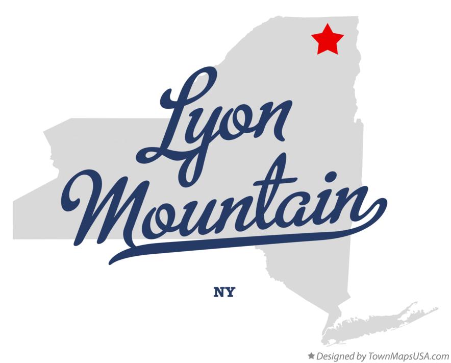 Map of Lyon Mountain New York NY