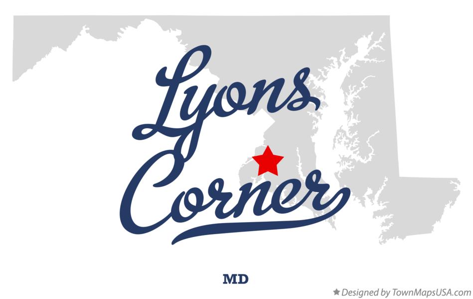 Map of Lyons Corner Maryland MD