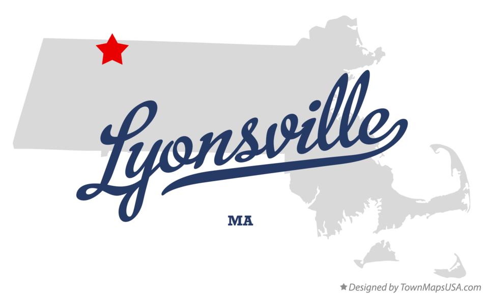 Map of Lyonsville Massachusetts MA