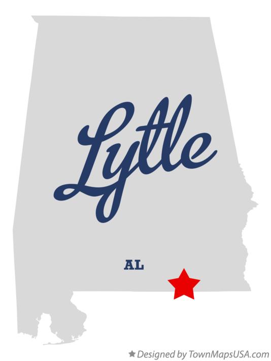 Map of Lytle Alabama AL
