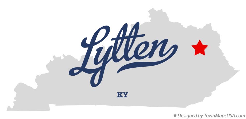 Map of Lytten Kentucky KY