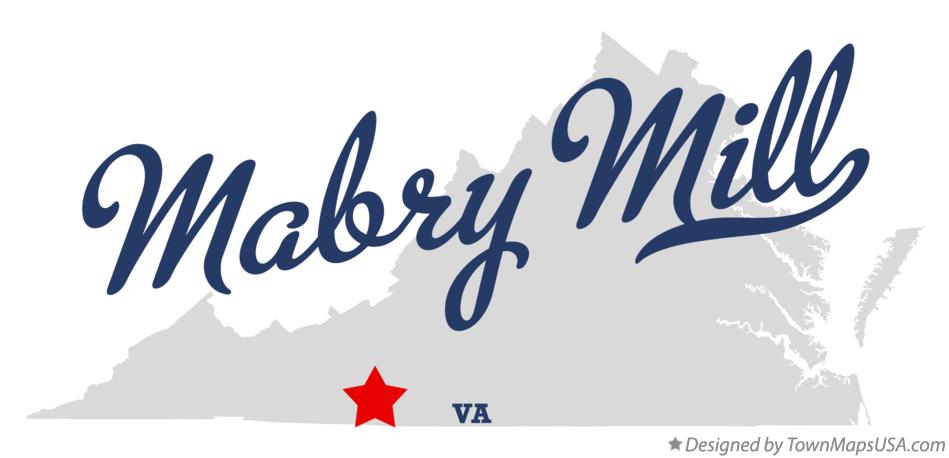 Map of Mabry Mill Virginia VA
