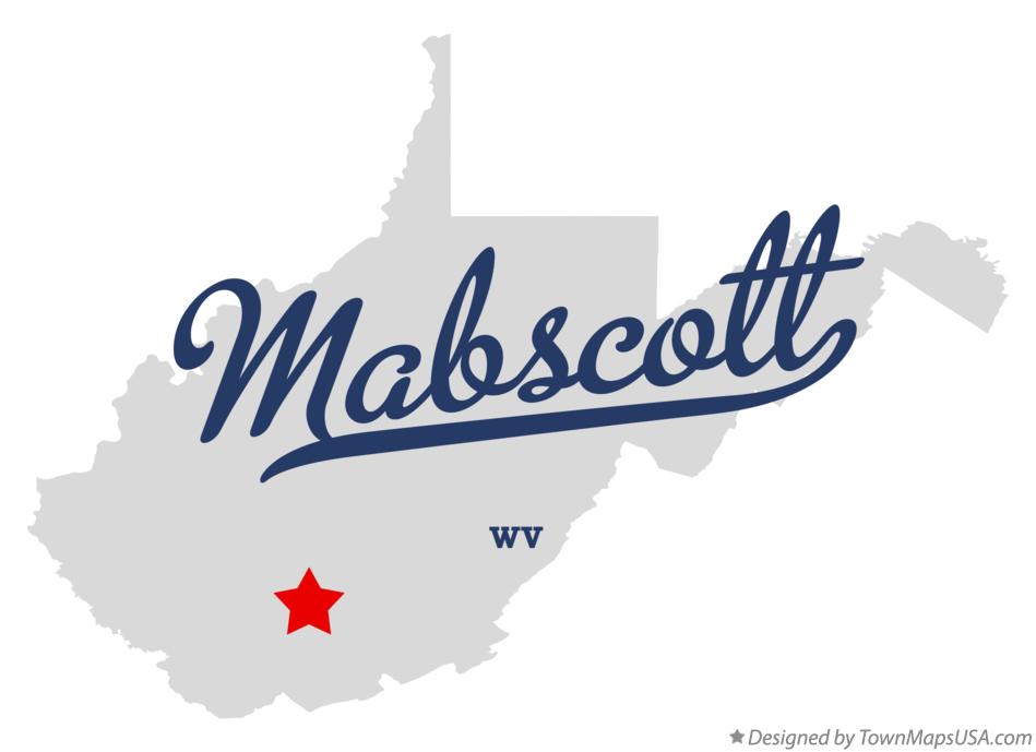 Map of Mabscott West Virginia WV
