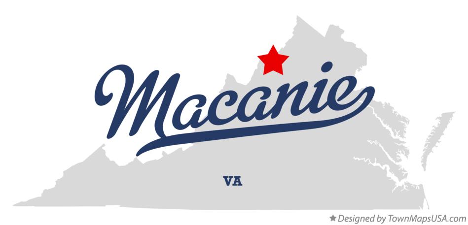 Map of Macanie Virginia VA