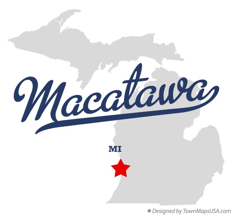 Map of Macatawa Michigan MI