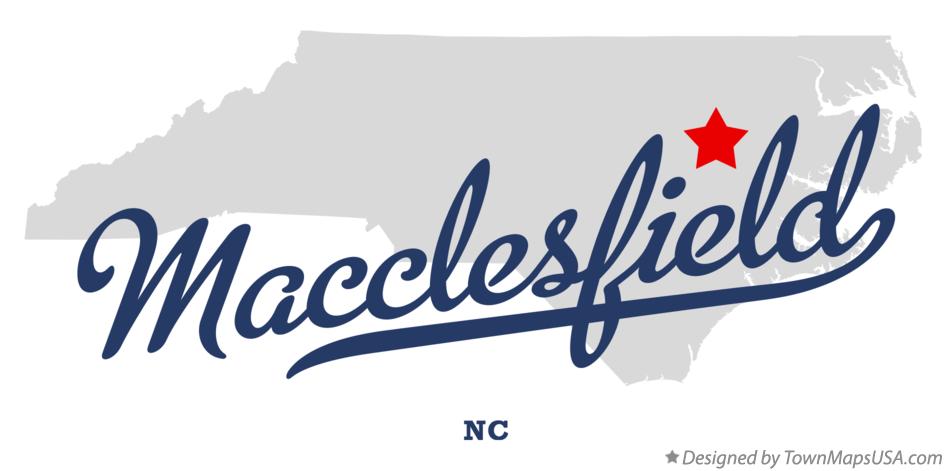 Map of Macclesfield North Carolina NC