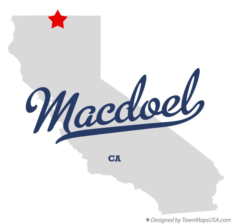 Map of Macdoel California CA