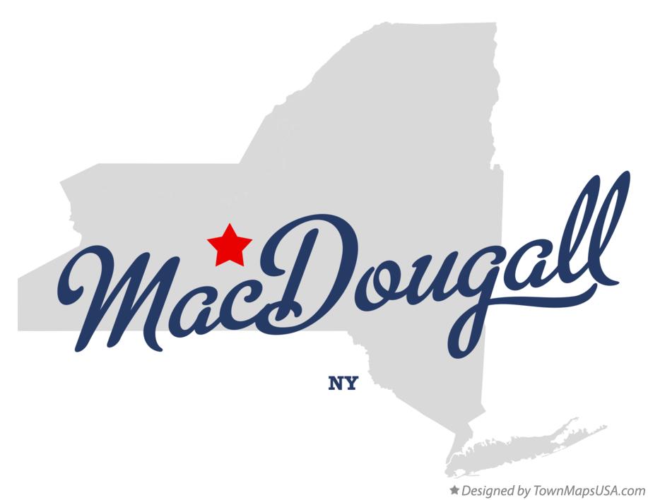 Map of MacDougall New York NY
