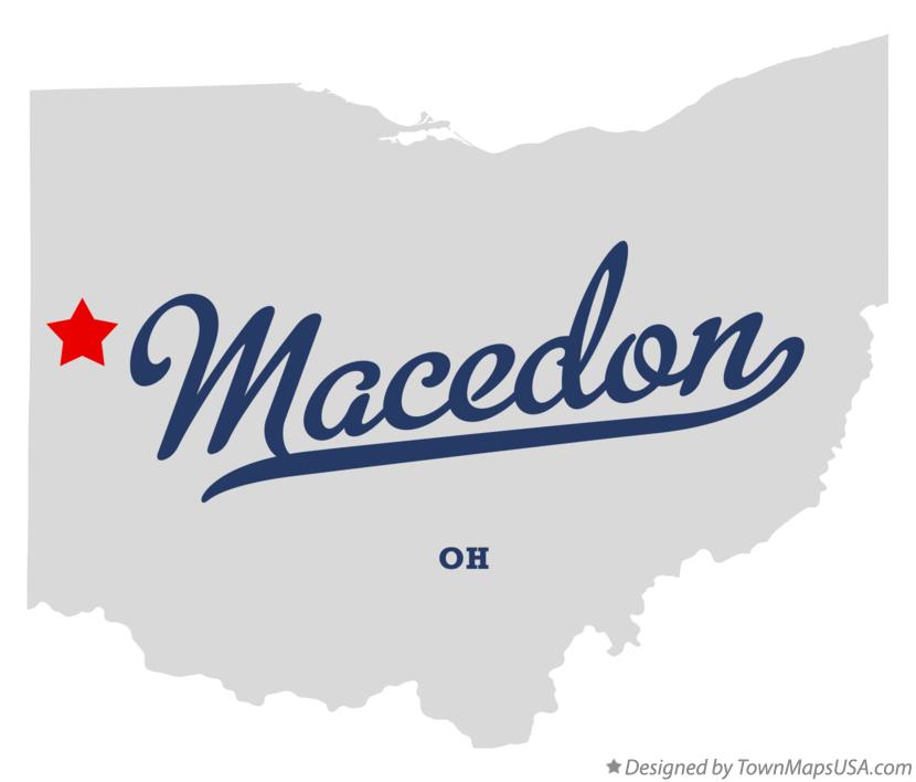 Map of Macedon Ohio OH