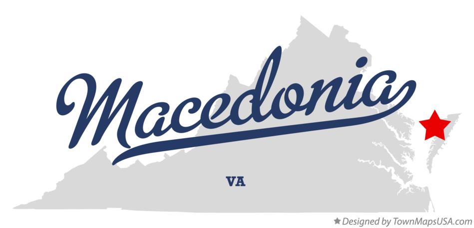 Map of Macedonia Virginia VA