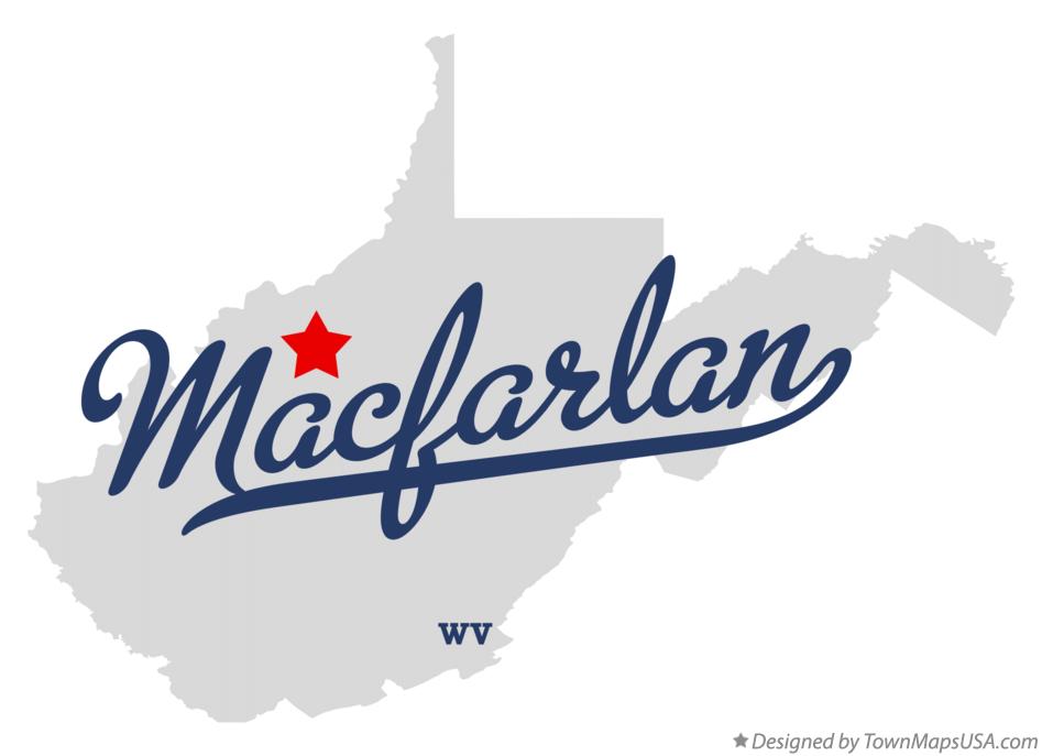 Map of Macfarlan West Virginia WV
