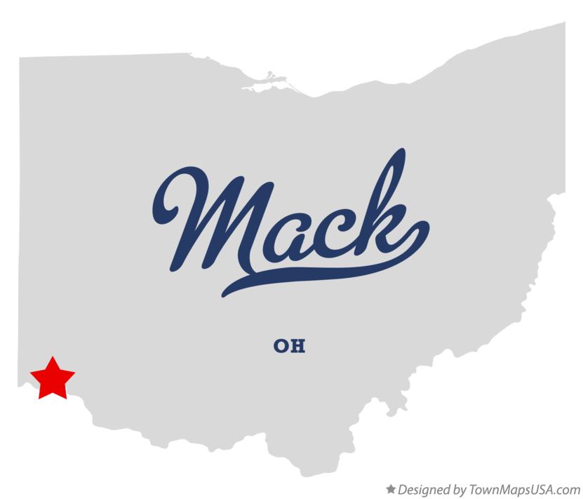 Map of Mack Ohio OH