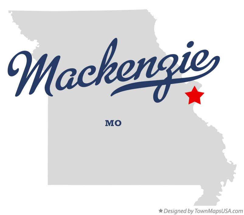 Map of Mackenzie Missouri MO