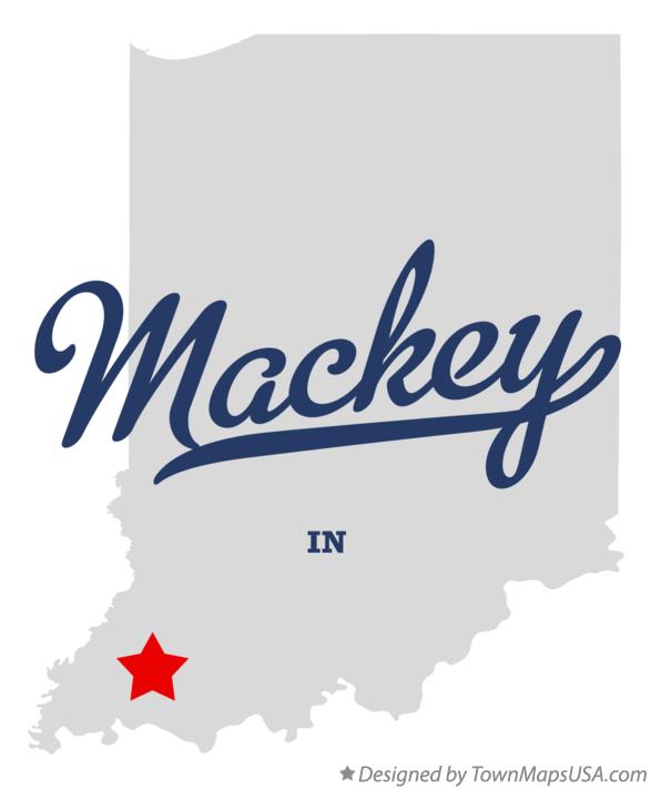 Map of Mackey Indiana IN