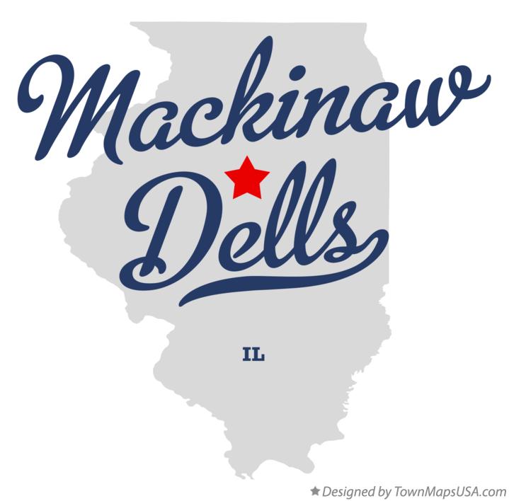 Map of Mackinaw Dells Illinois IL