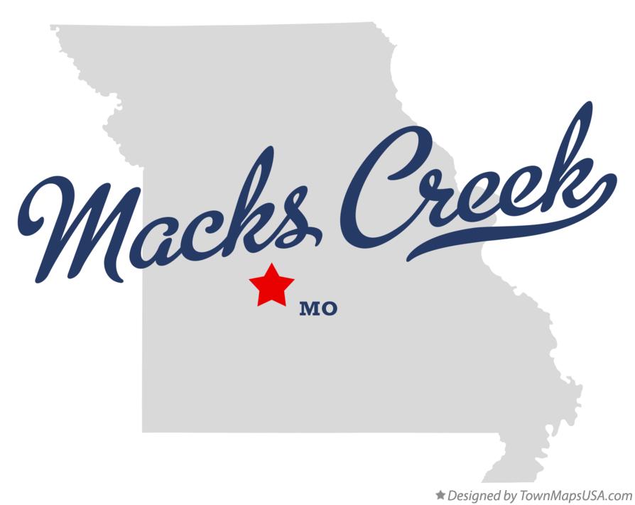 Map of Macks Creek Missouri MO