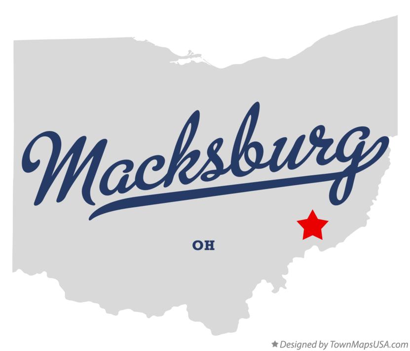 Map of Macksburg Ohio OH