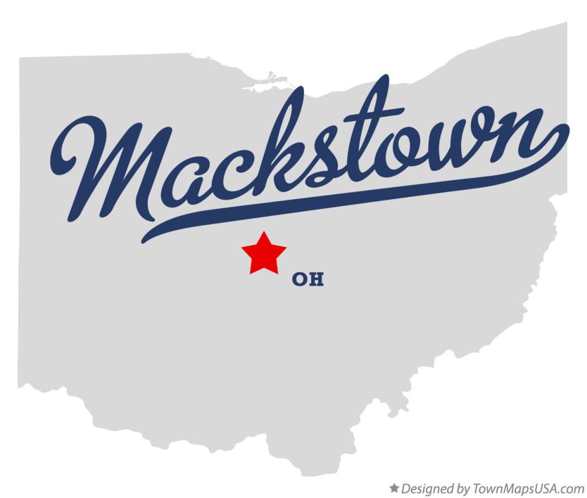 Map of Mackstown Ohio OH