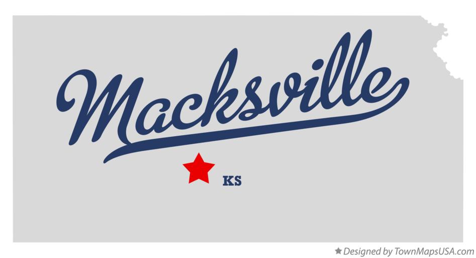 Map of Macksville Kansas KS