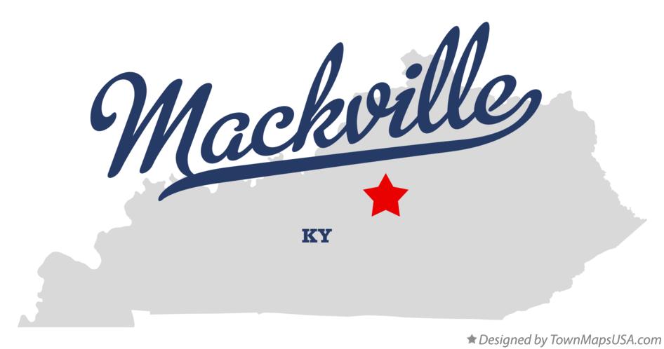 Map of Mackville Kentucky KY