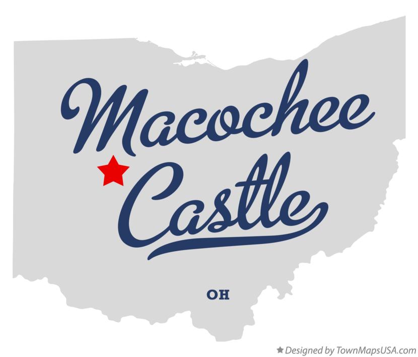 Map of Macochee Castle Ohio OH