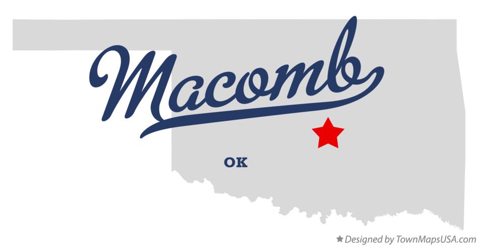 Map of Macomb Oklahoma OK