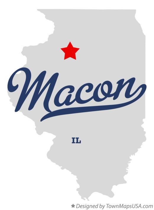 Map of Macon Illinois IL